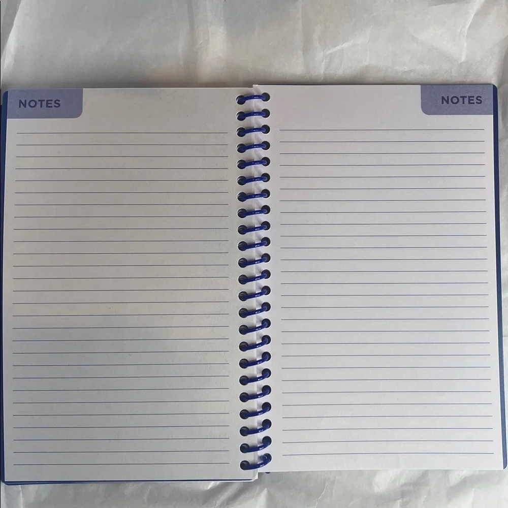 Weekly + Monthly Planner - Navy Blue with Iridescent Gems Hand Crafted